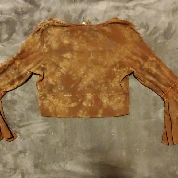 ✌Retro 70s✌style Boho Crop Top  (M) ☆NWT☆ - Picture 6 of 7